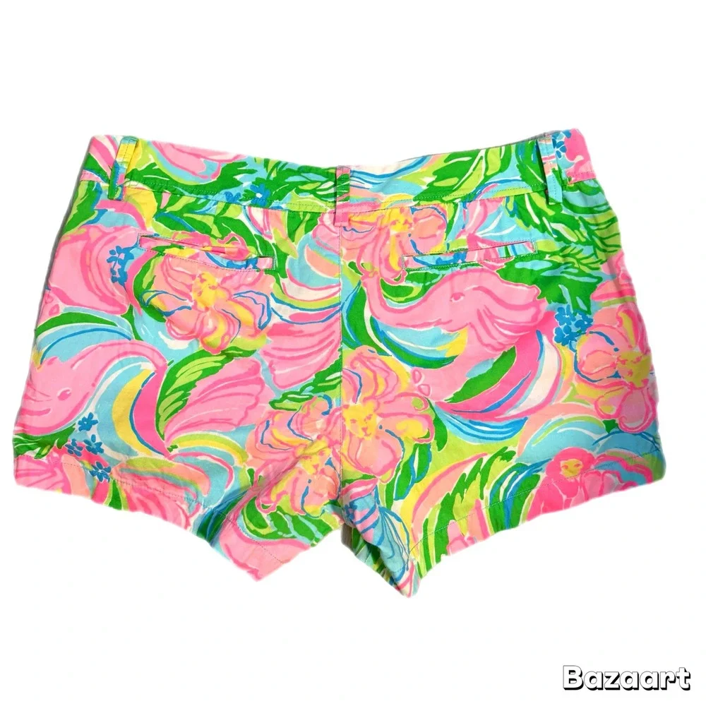 Lilly Pulitzer‎ The Callahan Shorts Multi So A Peeling Elephant Print Bright 16
